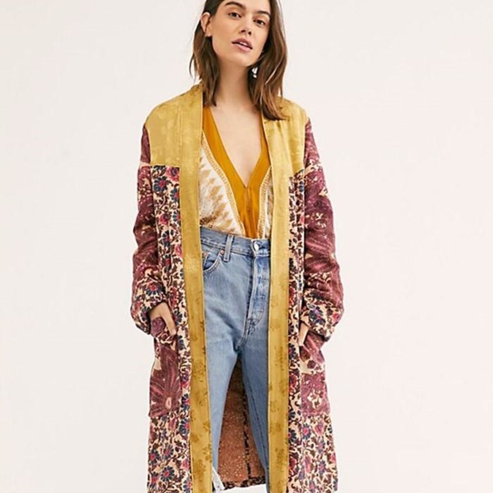 Free People Maggie Patched Duster